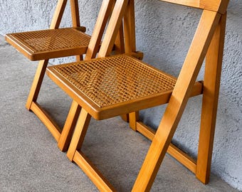 Set of 2 Ikea Eliot Scandinavian Design Textured Bamboo Metal Legs
