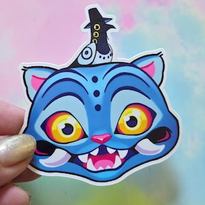Derpy Tiger and Sussy Bird Fanart Waterproof Sticker - KPop Demon Hunters Stickers for Laptop Water Bottle Cell Phone