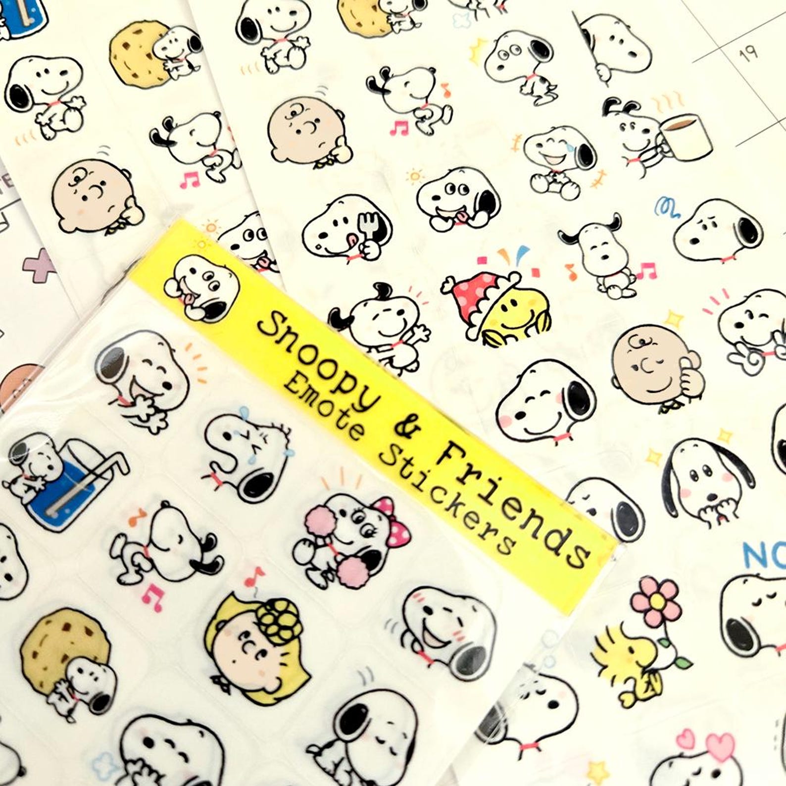Snoopy Emotion and Routine Stickers for Journals/planners Handmade in ...