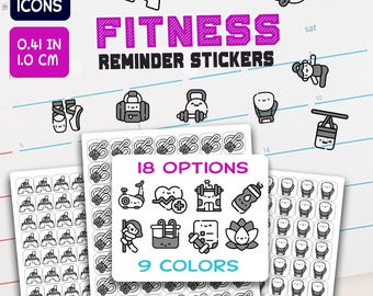 336 EXERCISE Reminder Stickers - Agenda and Planner Stickers