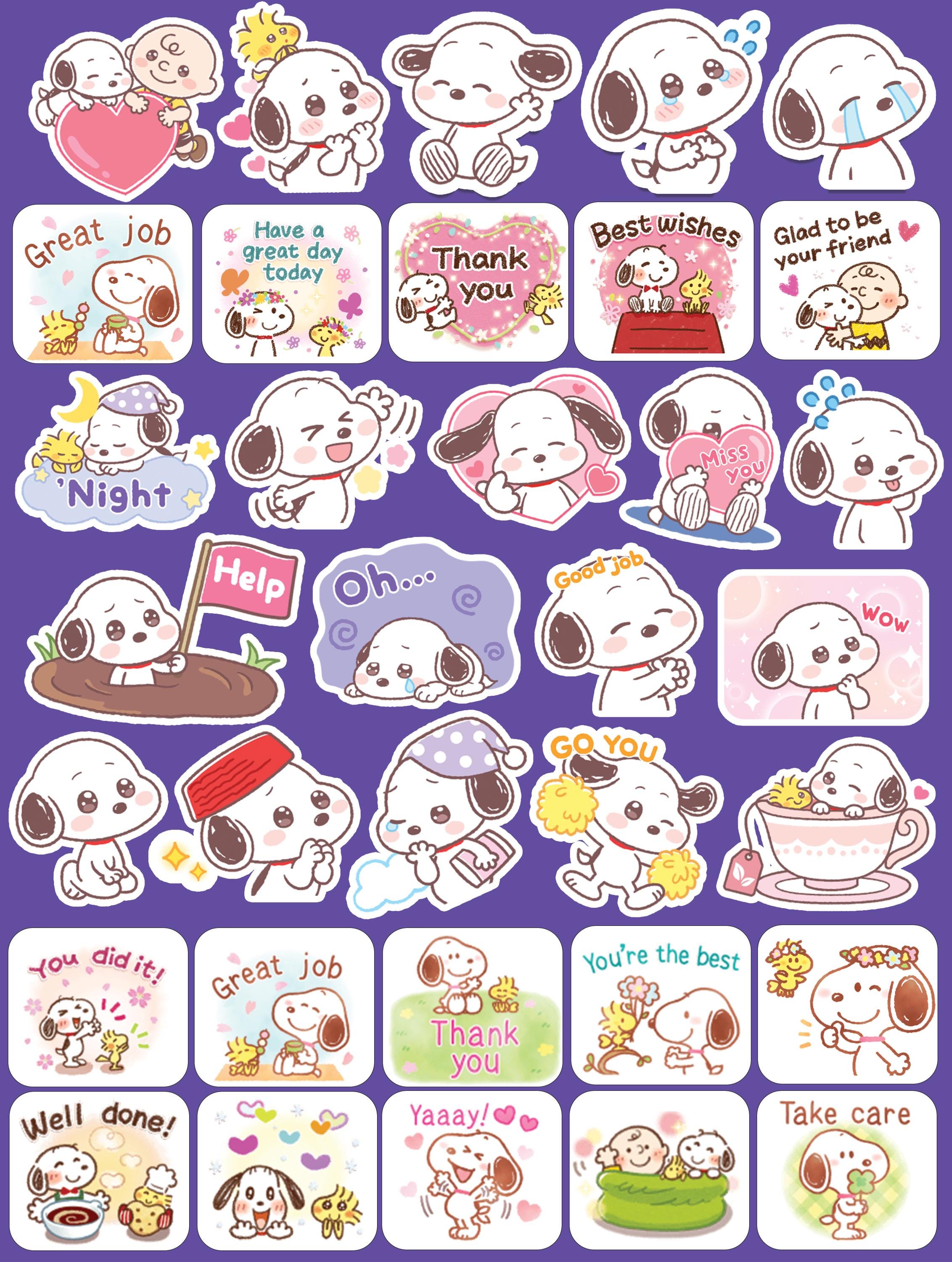 Cute Baby Snoops and Charlie Brown Fanart Stickers - Stickers for ...
