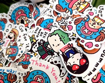 Chibi Chopper Fanart Stickers - Stickers for Journals/Planners - Reward and Grading Stickers
