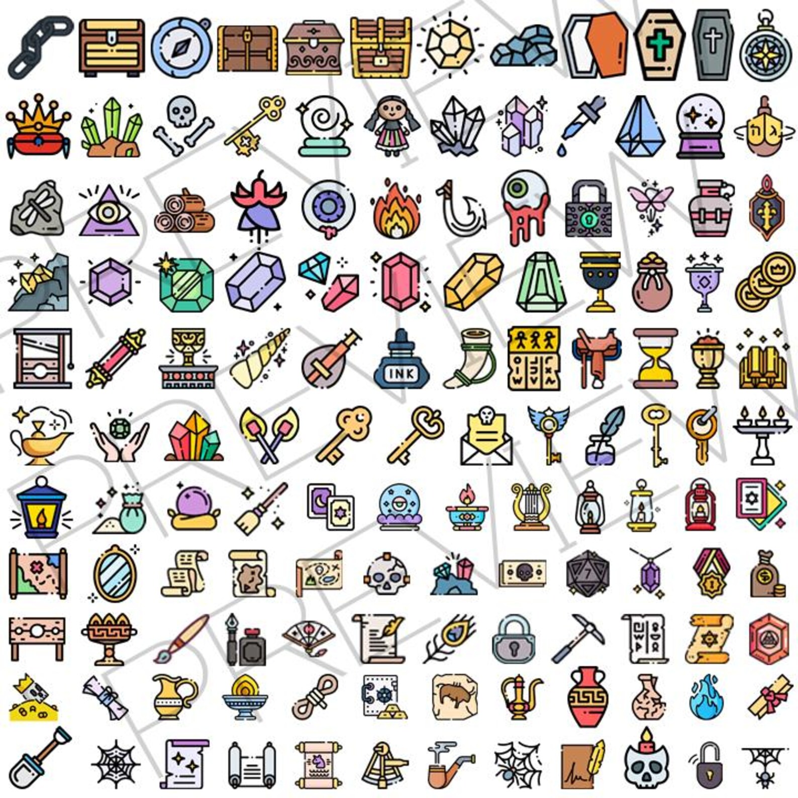 Dnd Rip Icon Dnd Fantasy Game Icons - Digital Game Design Elements, Make Your Own ...
