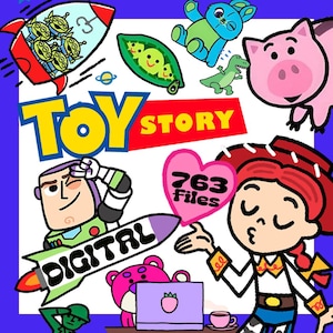 Adesivos digitais Toy Story - Adesivos Pixar imprimíveis - Disney Graphics para Goodnote, artesanato, artigos para festas, cartões-presente, planejadores