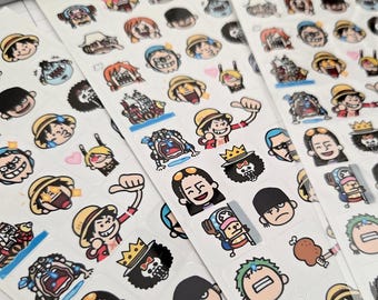 Chopper and Crew Emotion and Routine Stickers for Journals/Planners - Handmade in USA - 120 pcs.