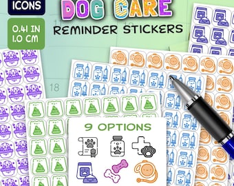 336 DOGSITTING Reminder stickers for agendas, planners, hobonichi