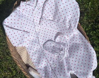 Personalized little cotton heart set