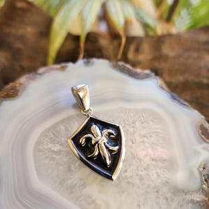 Fleur De Lis Stainless Steel Pendant