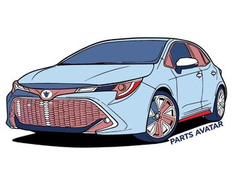 Corolla Car Air Fresheners, Automotive-Themed Hanging Freshener, Multiple Scents, Gift For Him, Long-Lasting Air Freshener