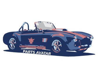 Shelby Cobra Car Air Fresheners, Automotive-Themed Hanging Freshener, Multiple Scents, Gift For Him, Long-Lasting Air Freshener for Vehicle