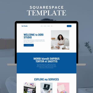 Squarespace Service Provider Template, Squarespace 7.1 Website Template, Service Provider Website, Coach Website, Designer Website Template