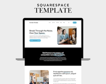 Archer Squarespace 7.1 Template, Marketing Agency Website