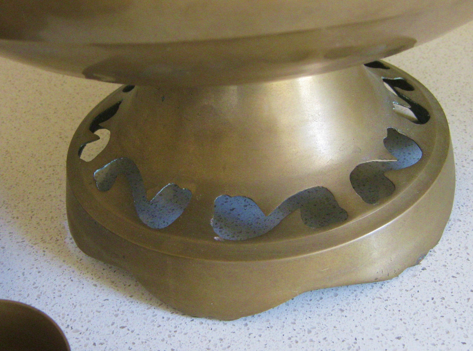 Vintage Indian Brass Punch Bowl Set Etsy