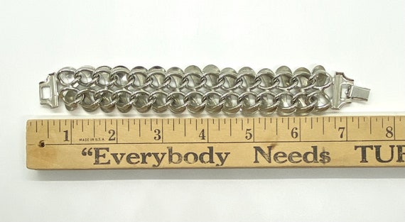 Vintage Silver Retro Bracelet - image 4