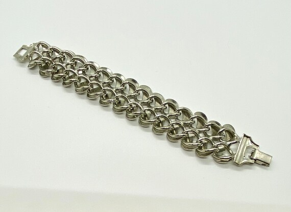 Vintage Silver Retro Bracelet - image 3