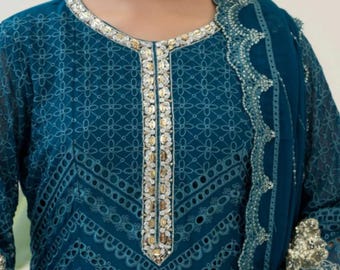 Traditional Chiffon Embroidered Dress | Formal & Party Wear