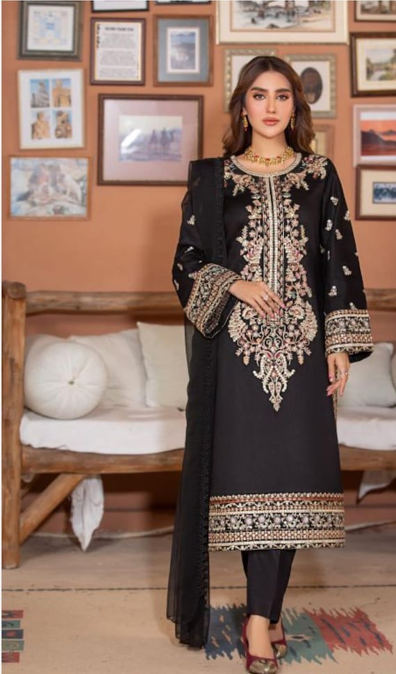 dress design pakistani same print salwar kameez Same Print Suit Design Salwar Kameez
