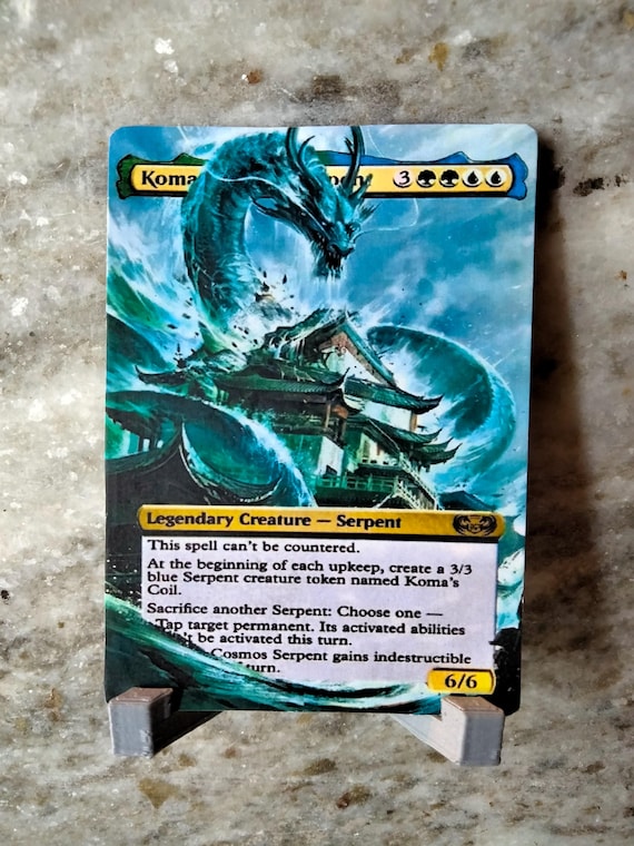 Koma Casmos Serpent Fan Art Card, Full Art Alter Made by Hand Upon Order -  Etsy