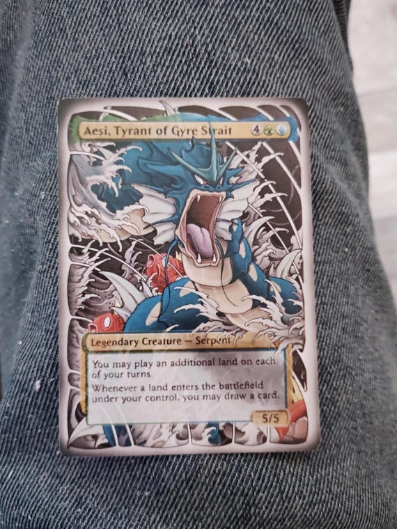 Aesi, Tyrant of Gyre Strait Fan Art Card: Handmade MTG Alter - Etsy Aesi, Tyrant of Gyre Strait Fan Art Card: Handmade MTG Alter - Etsy