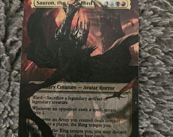 Sauron the dark lord fan art, full art alter made by hand upon order