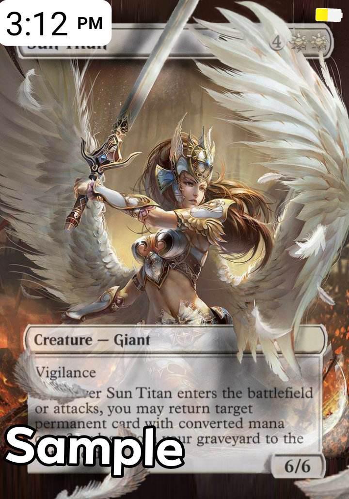 Sun Titan Fan Art Card , Full Art Alter Made by Hand Upon Order - Etsy Sun Titan Fan Art Card , Full Art Alter Made by Hand Upon Order - Etsy