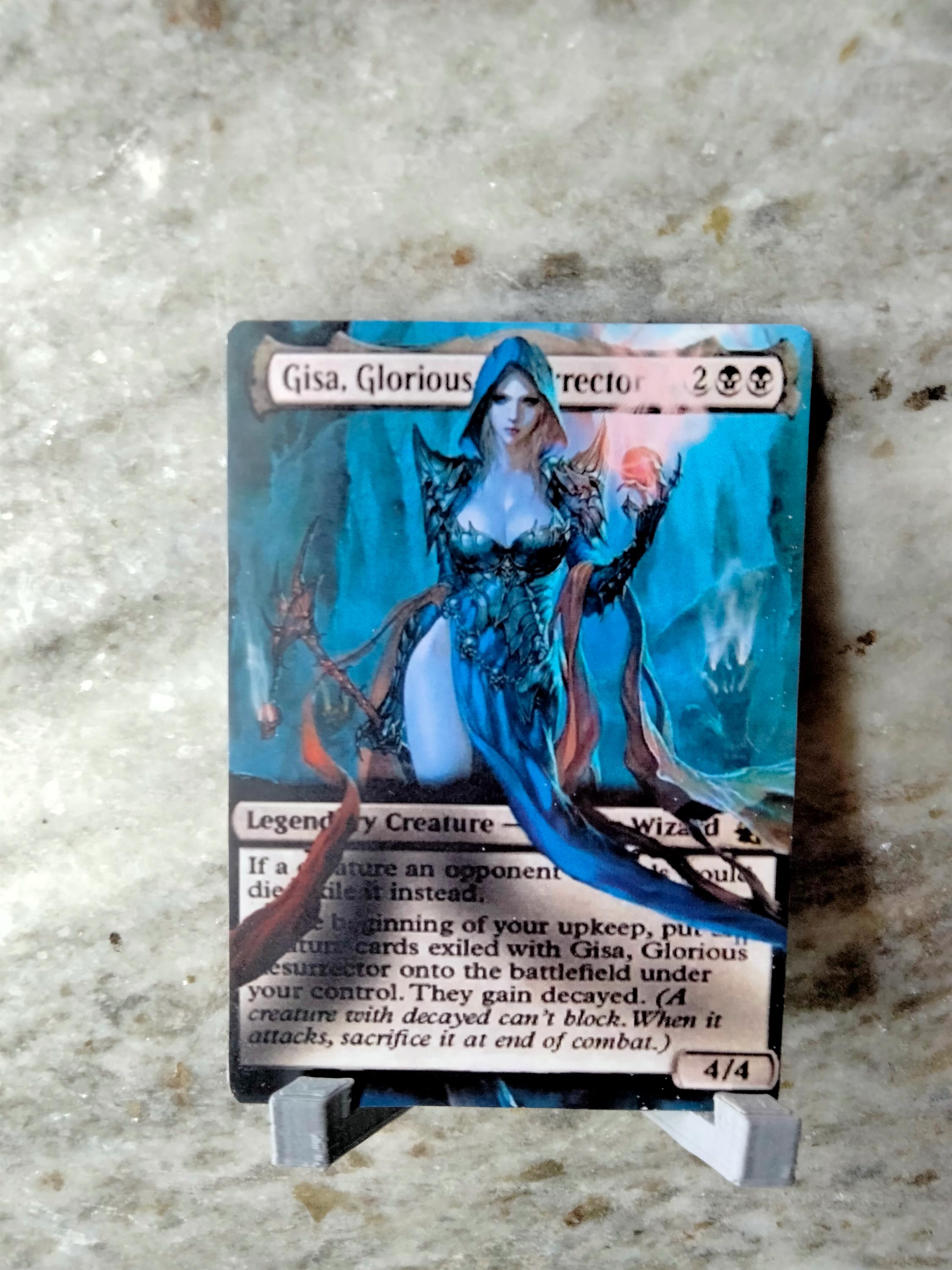 mtg gisa cards Gisa, Glorious resurrector fan art full art alter made by hand upon order