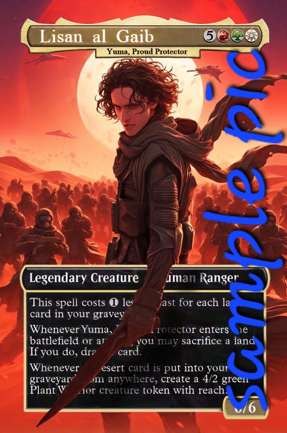 Yuma, proud Protector fan art, full art alter made by hand upon order Yuma, proud Protector fan art, full art alter made by hand upon order