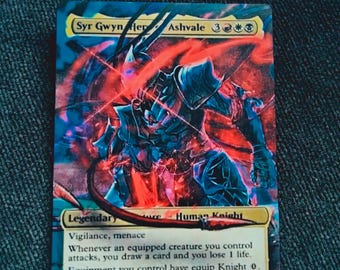 syr cards mtg Handmade Gwyn Hero of Ashvalemtg Altered Card: Fan Art Legendary Creature Deck #479 Syr Konrad, the