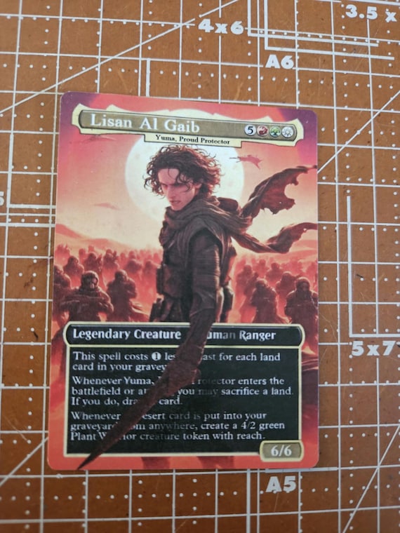 Yuma, proud Protector fan art, full art alter made by hand upon order Yuma, proud Protector fan art, full art alter made by hand upon order