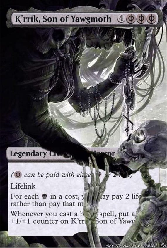K'rrik, Son of Yawgmoth MTG Altered Art Card - Etsy