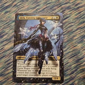 Alela, Cunning conquer fan art card, full art alter made by hand upon order