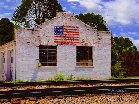 United We Stand Winchester, Kentucky Fine Art Giclee Print on Paper Canvas Wood by Brenda Salyers by Brenda Salyers