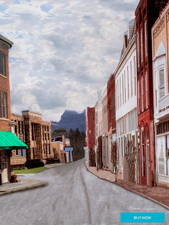 Irvine Kentucky by Brenda Salyers, Fine Art Giclee Print on Paper Canvas or Wood by Brenda Salyers by Brenda Salyers