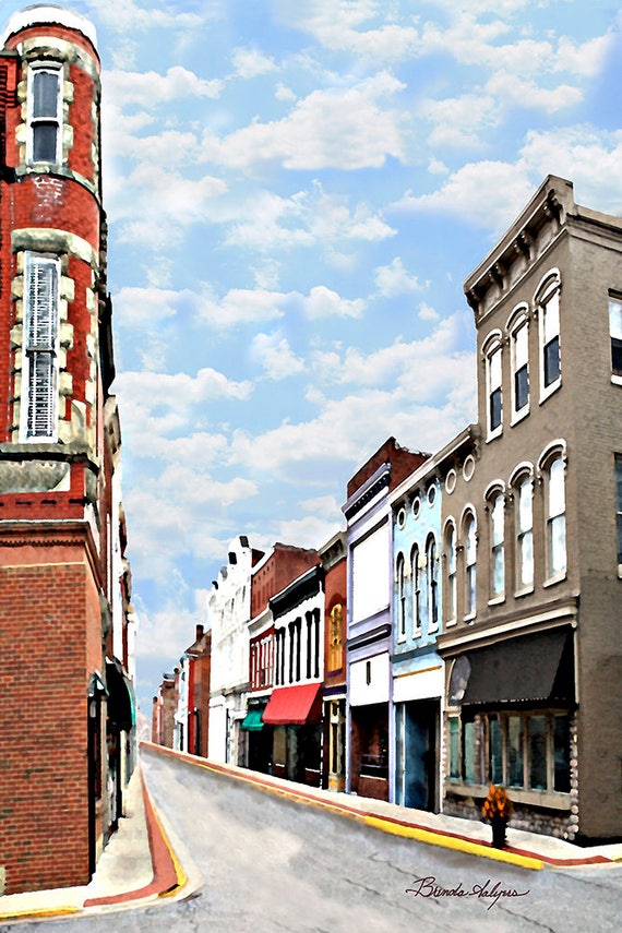 Paris Kentucky by Brenda Salyers, Fine Art Giclee Print on Paper Canvas or Wood by Brenda Salyers by Brenda Salyers