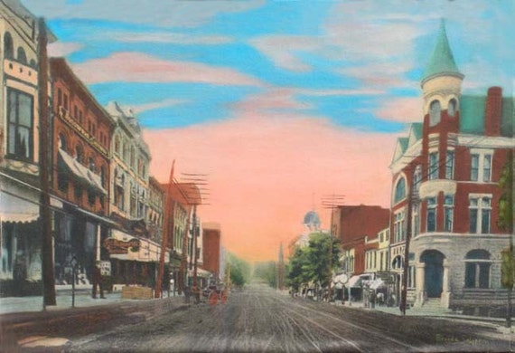 Kentucky, Winchester,S Main Street, KY 1903, Print on Fine Art Paper or Canvas