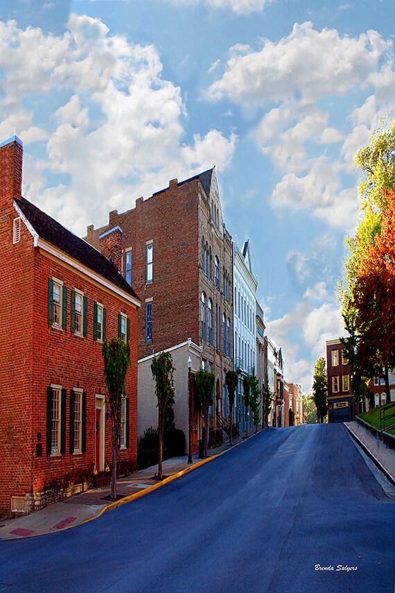 North Maysville St Mt Sterling Fine Art Print on Paper Canvas or Wood by Brenda Salyers by Brenda Salyers