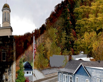 Impressão de belas artes em Frenchburg, Kentucky em tela de papel ou madeira por Brenda Salyers por Brenda Salyers