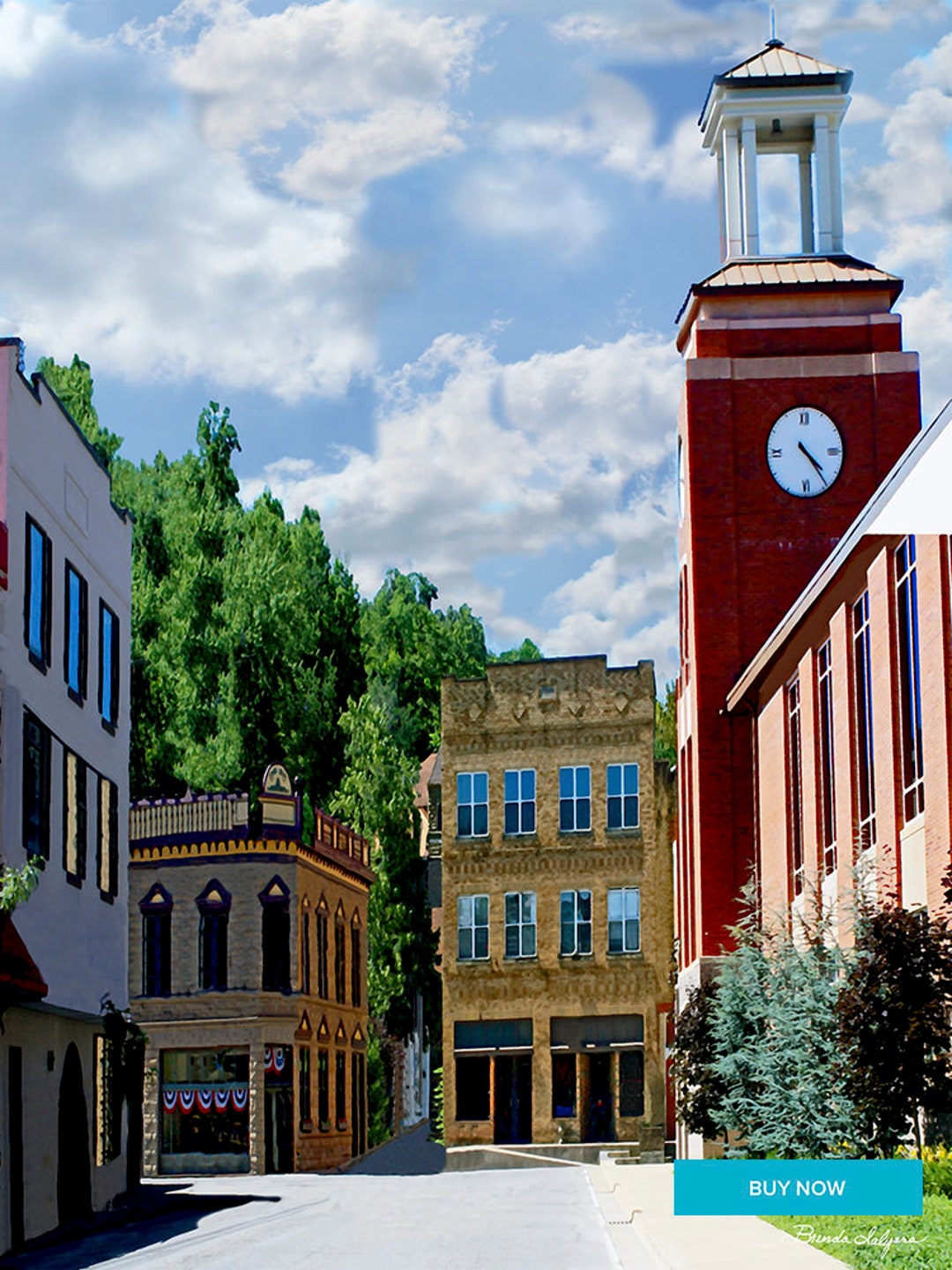 Salyersville Kentucky Fine Art Giclee Prints on Paper Canvas Wood by Brenda Salyers by Brenda