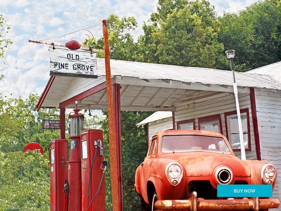 Old Pine Grove Grocery Winchester Kentucky Fine Art Giclee Print on Paper Canvas or wood by Brenda Salyers by Brenda Salyers