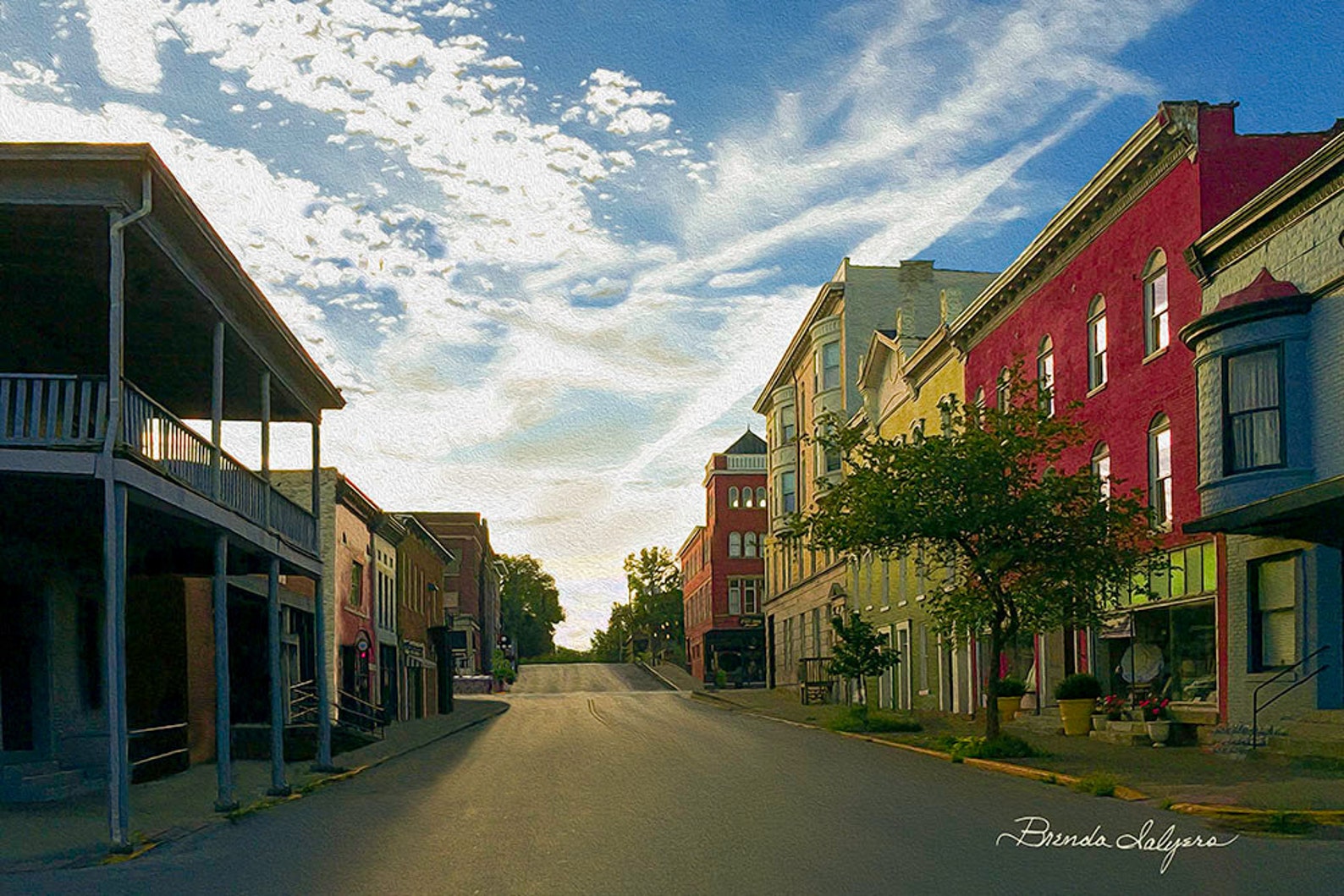 West Lexington Ave. Winchester Kentucky Fine Art Giclee Print on Paper