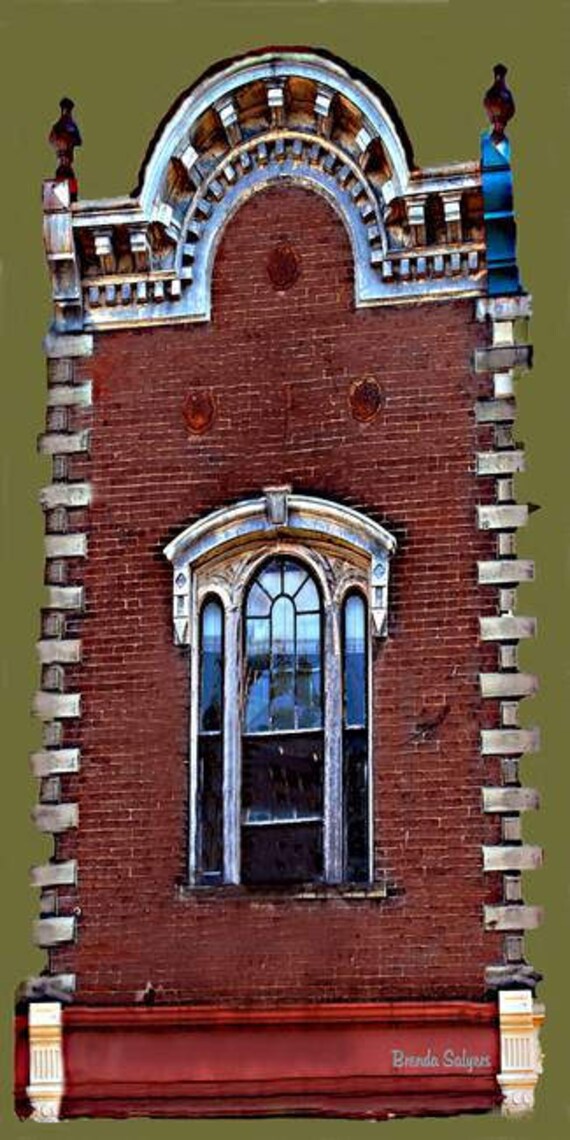 Window on Main Mt Sterling Kentucky Fine Art Giclee Print on Paper Canvas or Wood by Brenda Salyers by Brenda Salyers