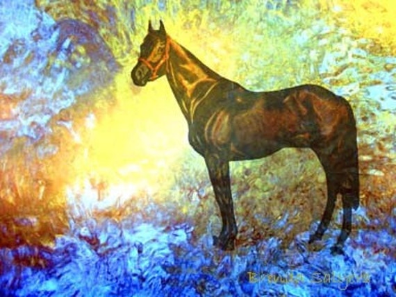 Man O War at the Gate Giclee Print on Fine Art Paper Canvas or Wood by Brenda Salyers by Brenda Salyers