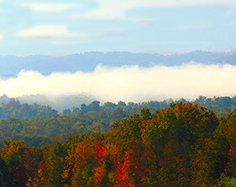 Hills of Morehead by Brenda Salyers, Fine Art Giclee Print on Paper Canvas or Wood by Brenda Salyers by Brenda Salyers