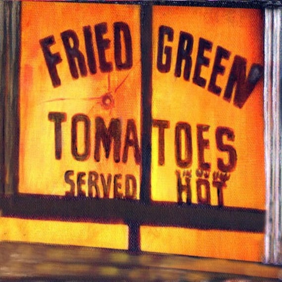 Outside In, Giclee Print on Fine Art Paper Canvas or Wood Fried Green Tomato's Series of 5 by Brenda Salyers by Brenda Salyers