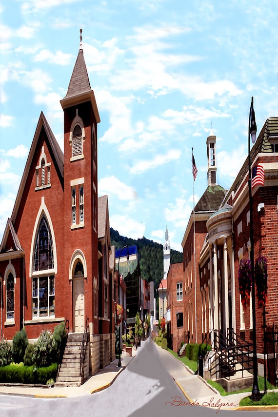 Pikeville Kentucky Fine Art Print on Paper Canvas Wood by Brenda Salyers by Brenda Salyers