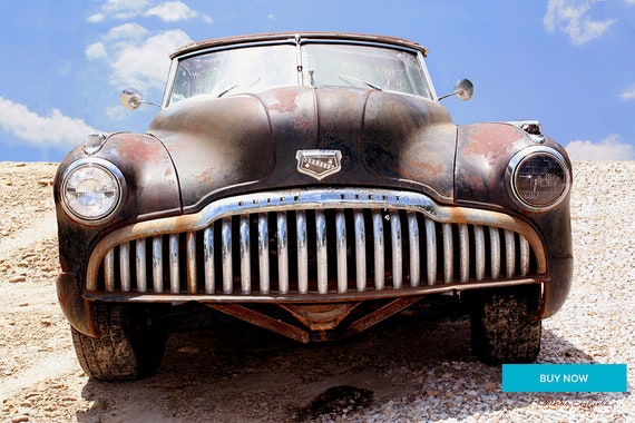 Buick Says Bring it On, by Brenda Salyers, Fine Art Giclee Print on Paper or Canvas or Wood by Brenda Salyers by Brenda Salyers
