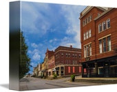 Lexington Ave and Main Street Winchester Kentucky Fine Art Giclee Prints on Canvas Paper or Wood by Brenda Salyers by Brenda Salyers