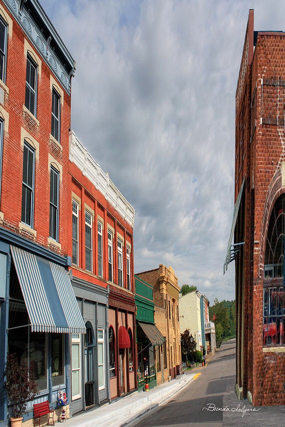 Augusta,Kentucky S Main St. Giclee Print, Fine Art Paper Canvas or Wood by Brenda Salyers by Brenda Salyers