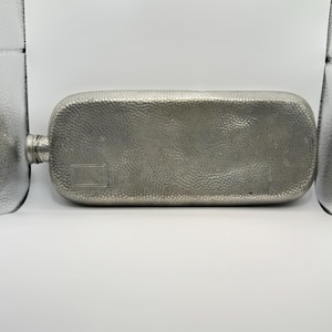 James Dikon and Sons Sheffield Made in England Silber Flachmann Gehämmerte Antik