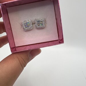 925 Sterling Silver Moissanite Studs